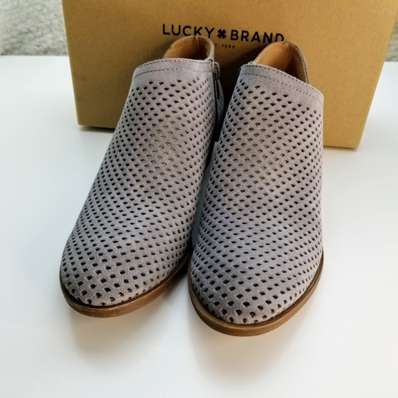 NWT Lucky Brand Gray Suede Booties NEW !  7.5 & 10 - Picture 5 of 8